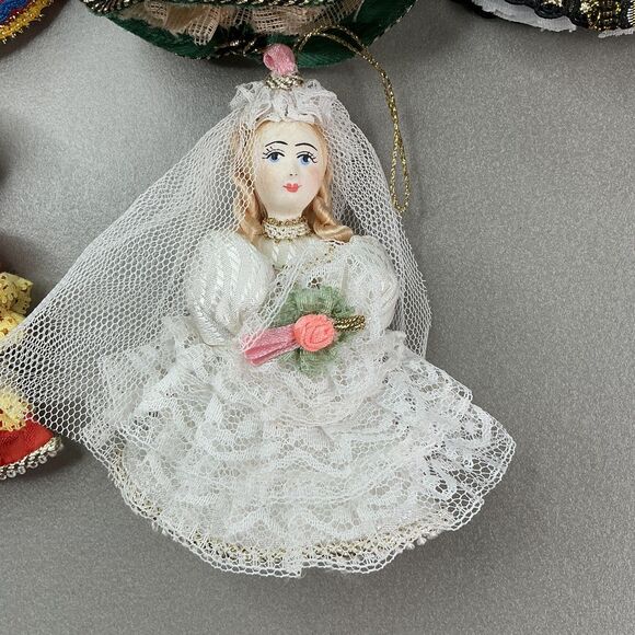 Vintage Russian Dolls Christmas Ornaments Lot of 17 Handmade Kievan Rus Czar - Picture 9 of 16